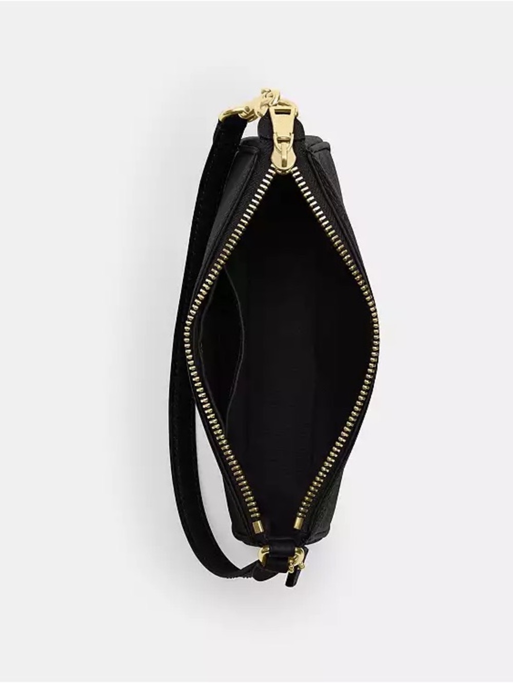 Coach Black Leather Shoulder Bag with Gold Hardware - Picture 2 of 6